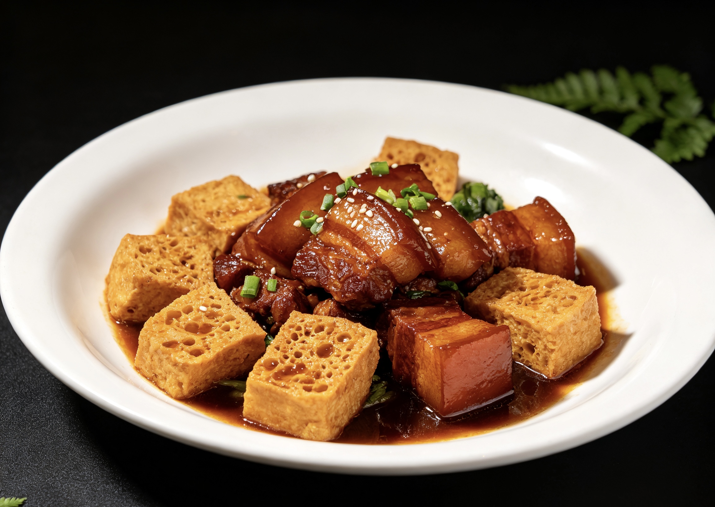 油豆腐烧肉